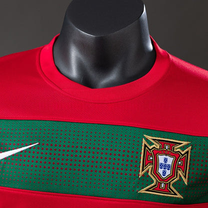 Portugal Jersey 2010 Home Retro Football Kit Long Sleeves Player Version