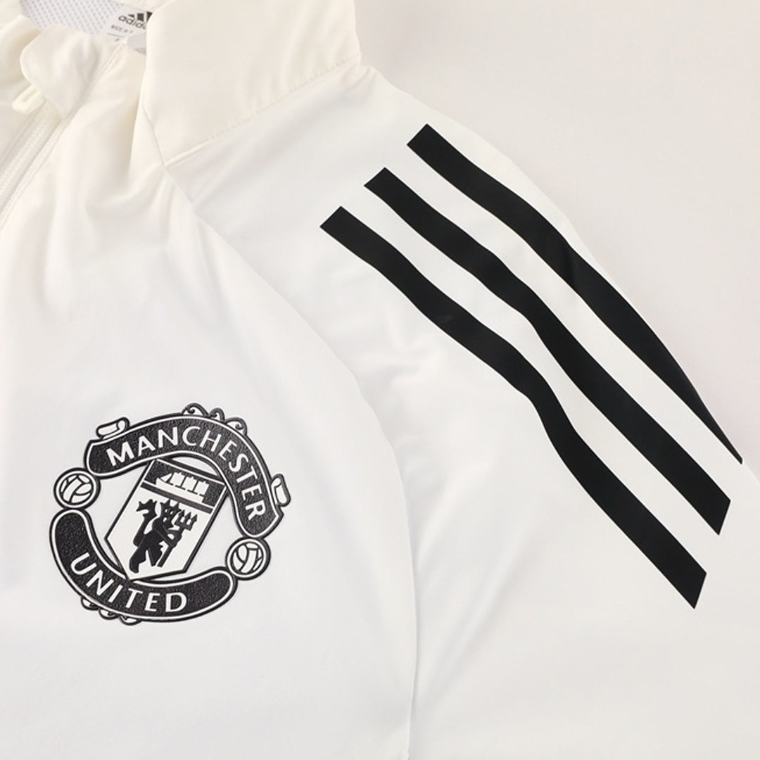 2025/26 Manchester United White Windbreaker Jacket
