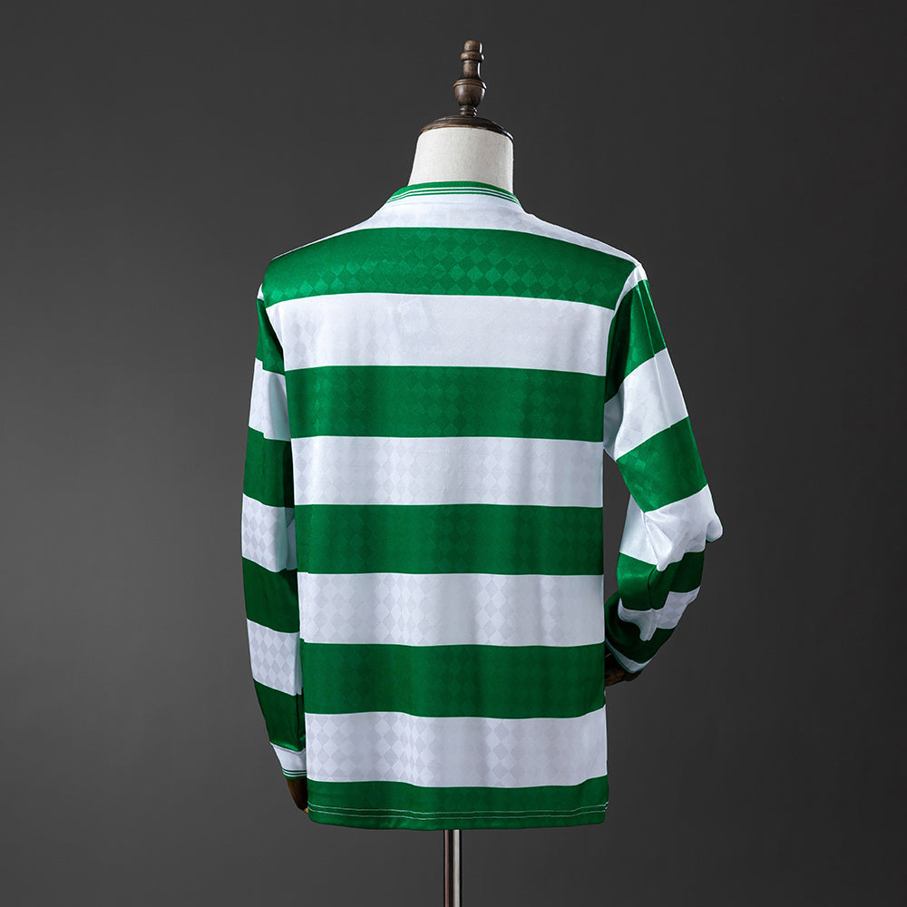 Celtic Jersey 1987-89 Home Retro Kit Long Sleeves