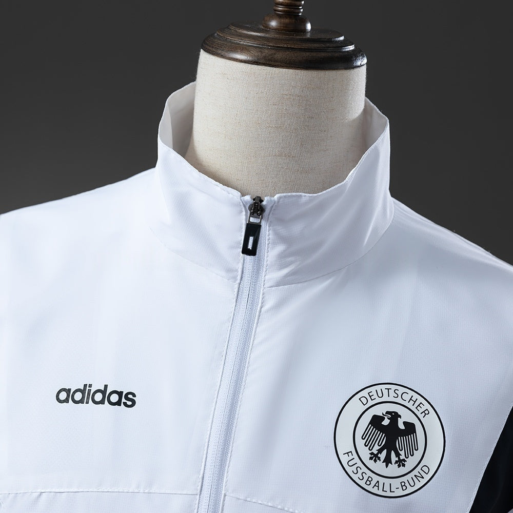 Germany Windbreaker 1996 White Football Soccer Jacket