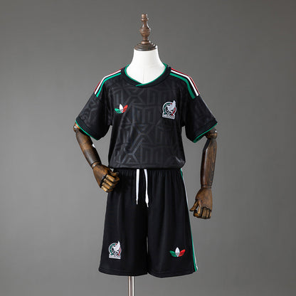 Kids Mexico Third Jersey 2026 World Cup Football Kit Soccer Shirt