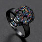 Calavera Skull Ring – CZ Crystal Iced Out Bling Gothic Punk Statement