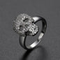 Calavera Skull Ring – CZ Crystal Iced Out Bling Gothic Punk Statement