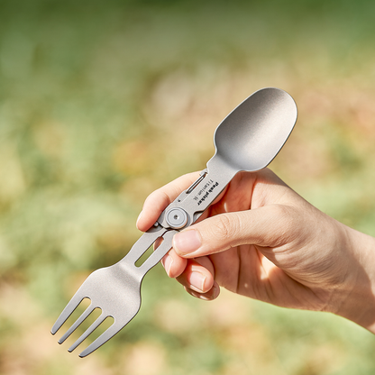 Camping & Outdoor Gear – TrailTitan Foldable Titanium Cutlery Set