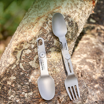 Camping & Outdoor Gear – TrailTitan Foldable Titanium Cutlery Set