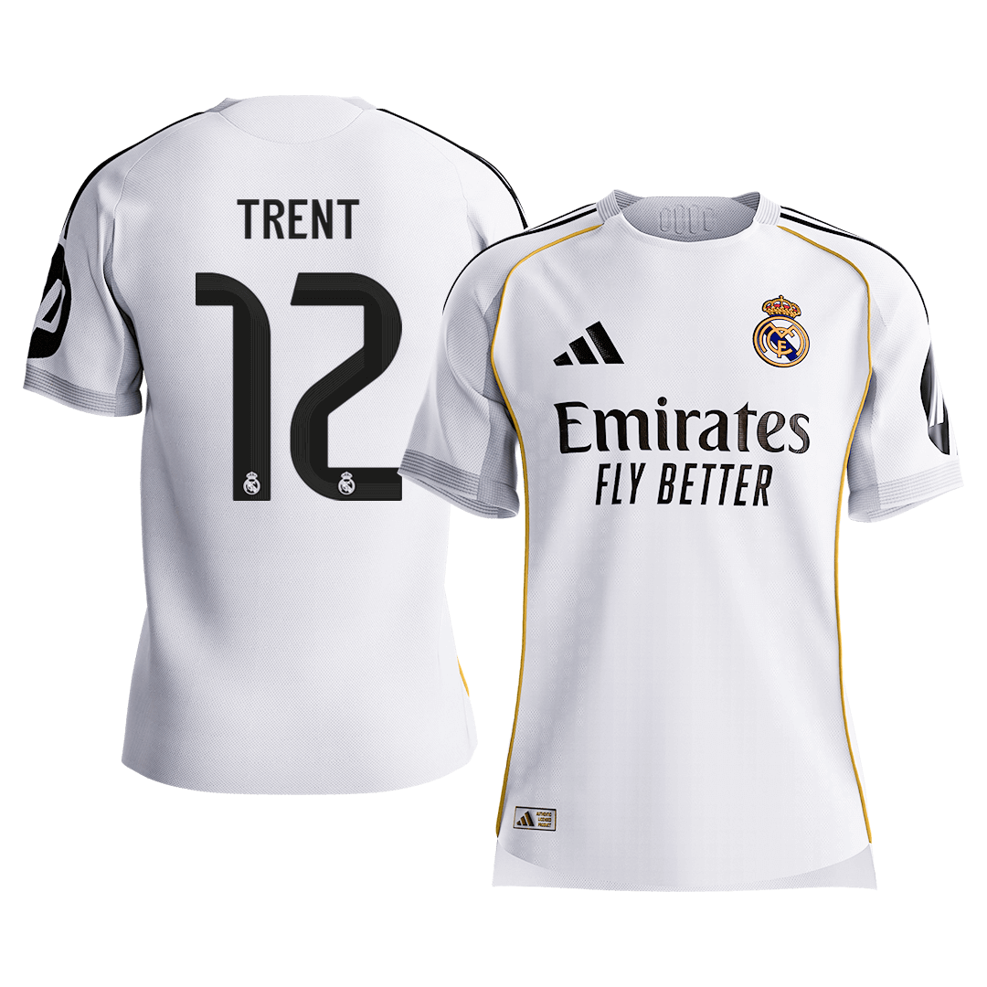 TRENT #12 Mens Real Madrid Home Jersey 2025/26 - Player Version (Slim Fit) [PREMIUM]