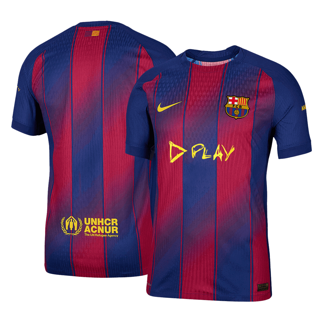 Mens Barcelona Home Jersey 2025/26 - Player Version (Slim Fit)