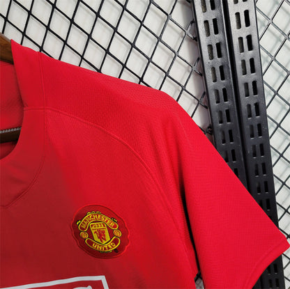 Manchester United Jersey Home Kit 07/08 Retro Football Team Soccer Shirt