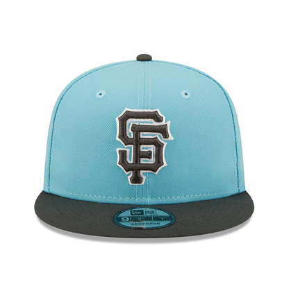 New Era San Francisco Giants 2-Tone Color Pack 9FIFTY Snapback Hat-Light Blue/Charcoal