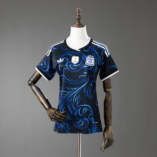 Women Argentina Away Jersey 2026 World Cup Football Kit Soccer Shirt