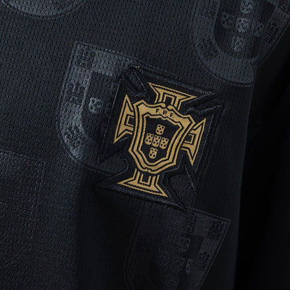 Kids Portugal Jersey 25/26 Black Football Kit