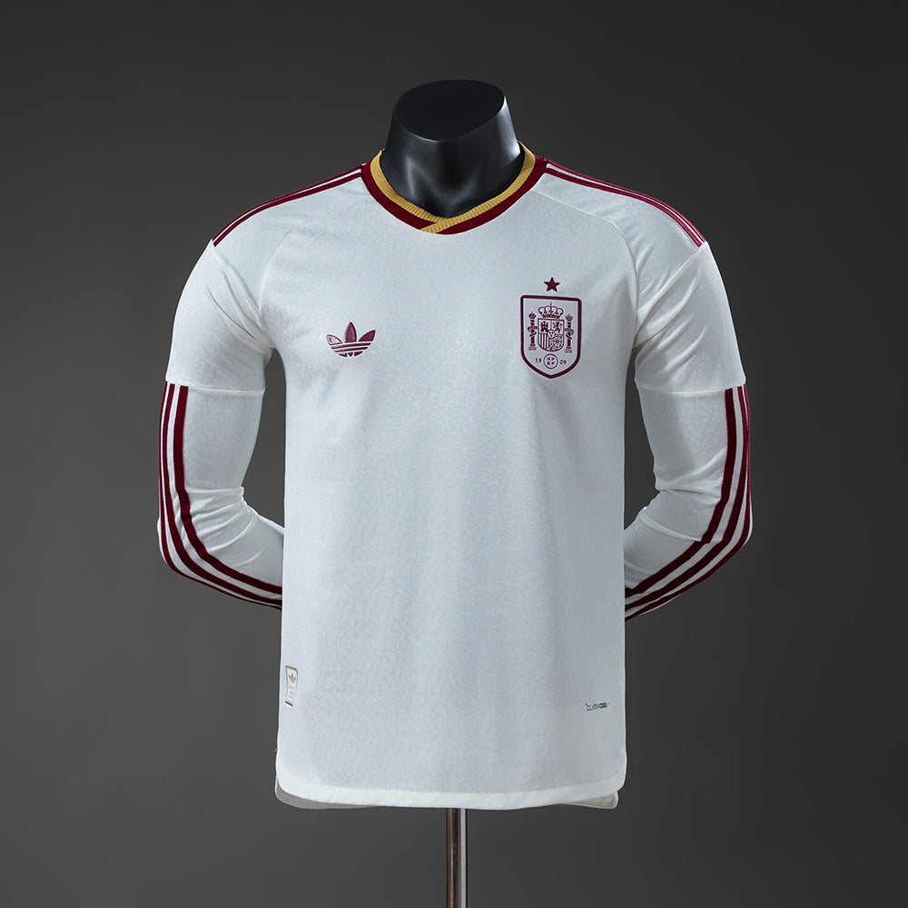 Player Version Spain Away Jersey 2026 World Cup Long Sleeves Football Kit Soccer Jersey