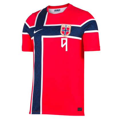 BRAUT HAALAND #9 Mens Norway World Cup Home Jersey 2026 - Player Version (Slim Fit)