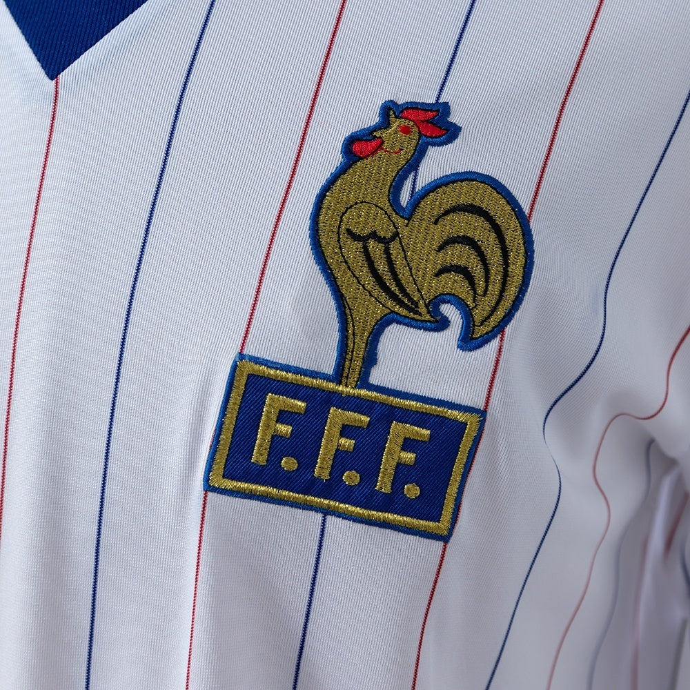 Retro France Away Jersey 1980-1982 Long Sleeves Football Kit Soccer Shirt