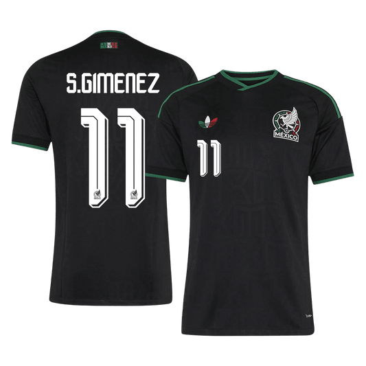 S.GIMENEZ #11 Mens Mexico World Cup Third Jersey 2026 - Player Version (Slim Fit)