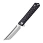 Damascus Folding Knife – D2 Steel Tanto Blade Bearing System Pocket Clip EDC Camping