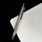 Damascus Tactical Pen – Titanium with CNC Engraved Titanium / Zirconium / Steel Writing