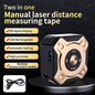 Digital Measuring Tool – Laser Tape Measure 2-in-1 135ft USB Rechargeable Construction DIY
