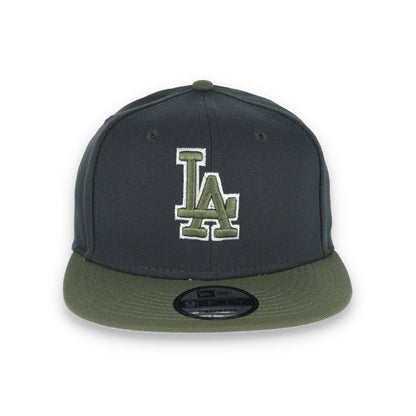 New Era Los Angeles Dodgers 2-Tone Color Pack 9FIFTY Snapback Hat- Grey/Olive