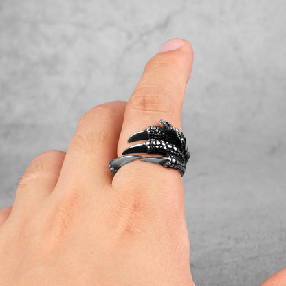Dragon Claw Ring – Gothic Fantasy Punk Hip Hop Biker Statement