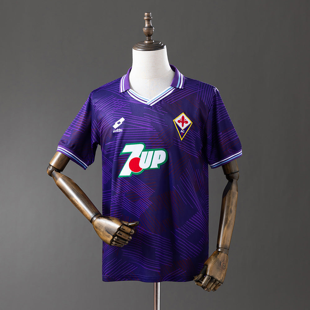 Fiorentina Jersey 1992-93 Home Retro Football Kit