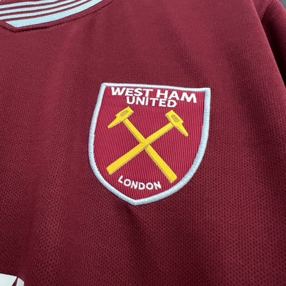 West Ham United Jersey 25/26 Home Football Kit Soccer Jersey