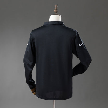 Brazil Jersey 2004 Black Retro Football Kit Long Sleeves