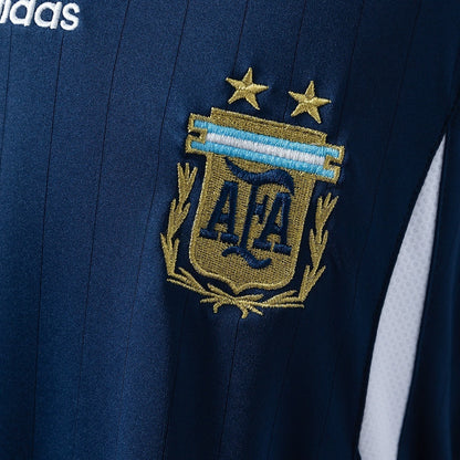 Argentina Home Jersey 2006 Retro Football Kit Long Sleeves Soccer Shirt