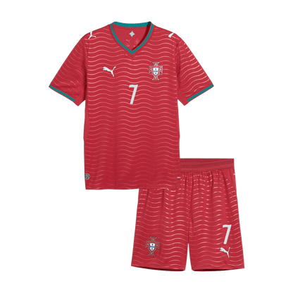 RONALDO #7 Kids Portugal World Cup Home Kit 2026 [PREMIUM]