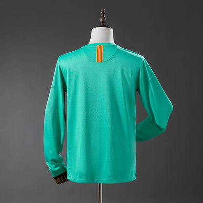 Barcelona Jersey 2010-11 Away Retro Football Kit Long Sleeves Soccer Shirt