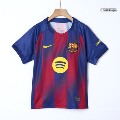 Kids Barcelona Home Full Kit 2025/26