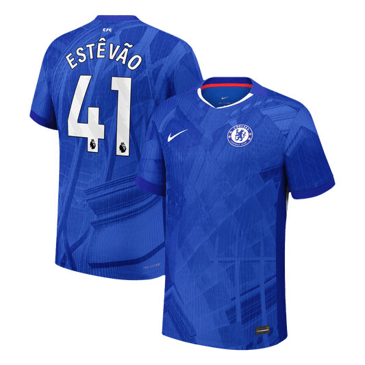 ESTÊVÃO #41 Mens Chelsea Home Jersey 2025/26 - Player Version (Slim Fit)