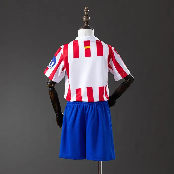 Kids Atletico Madrid Jersey 25/26 Home Football Kit