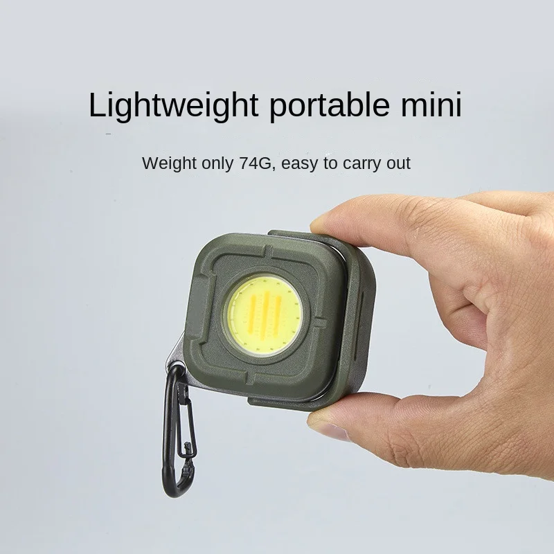EDC Flashlight – RuggedCompass Keylight with 500LM Rotating Keychain with 4 Color Temps