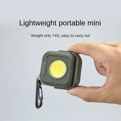 EDC Flashlight – RuggedCompass Keylight with 500LM Rotating Keychain with 4 Color Temps