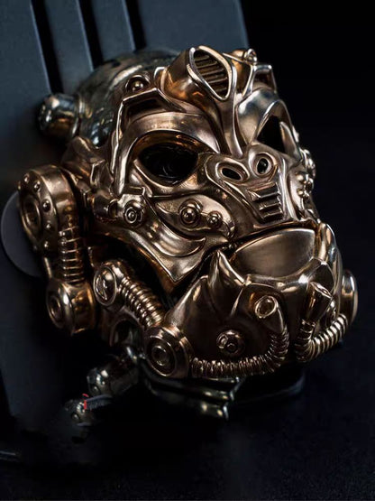 EDC Gadgets – Bronze Mechanical Gorilla Skull Mask with Interactive Art