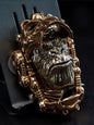 EDC Gadgets – Bronze Mechanical Gorilla Skull Mask with Interactive Art