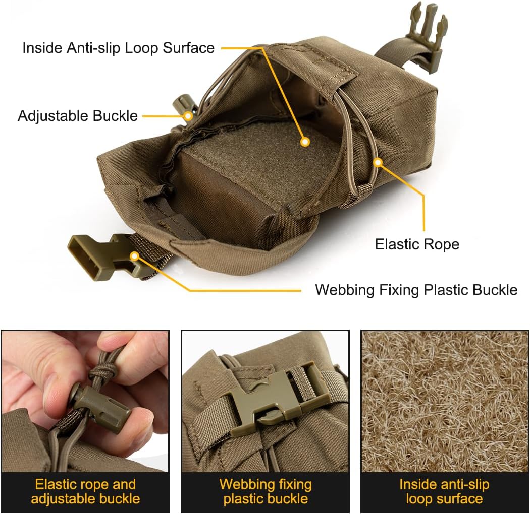 EDC Multi-Tool – QuadSecure Tactical Utility Pouch with MOLLE Compatible - Organizer