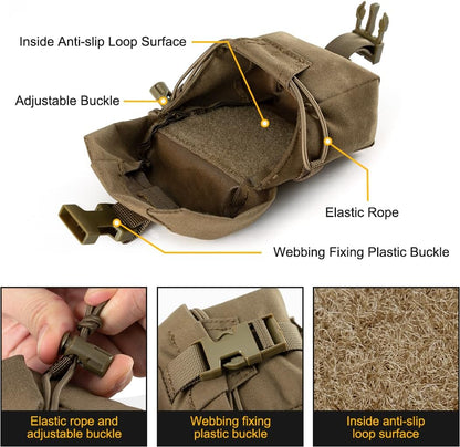 EDC Multi-Tool – QuadSecure Tactical Utility Pouch with MOLLE Compatible - Organizer