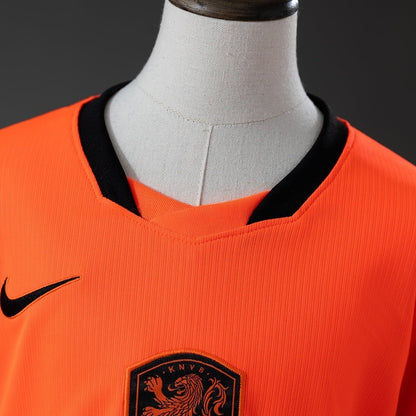 Kids Netherlands Home Jersey 2026 World Cup Football Kit Soccer Shirt