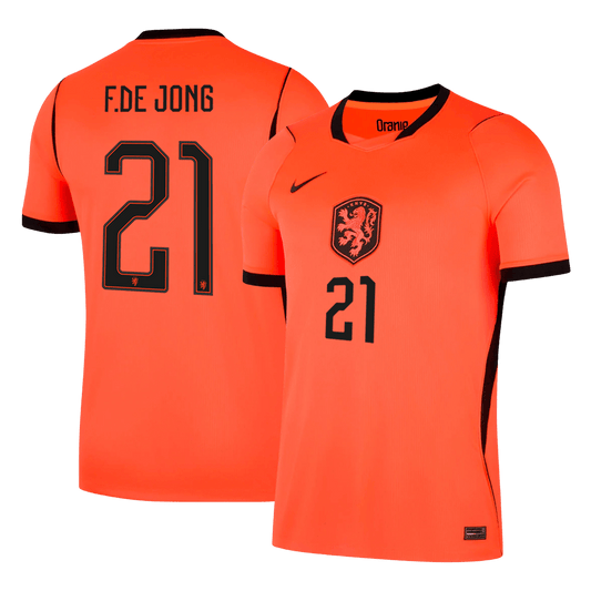 F.DE JONG #21 Mens Netherlands World Cup Home Jersey 2026