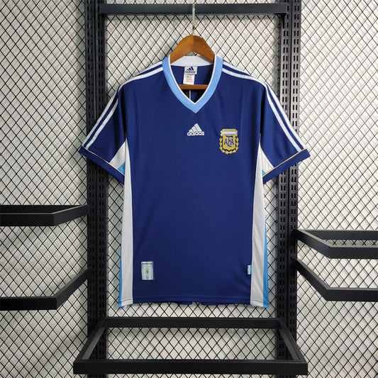 Argentina Retro Jersey 1998 Away Football Jersey Soccer Shirt