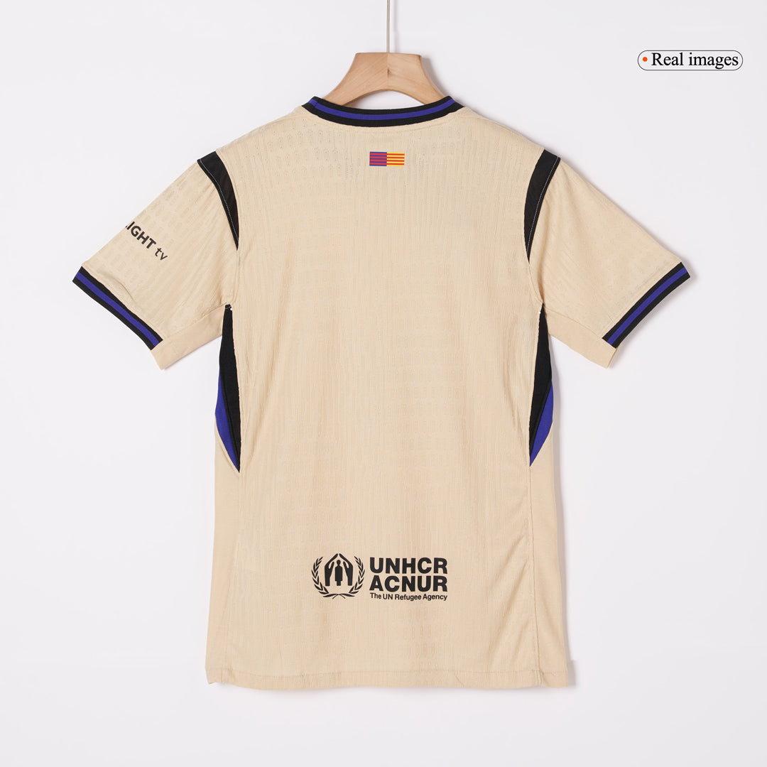 Mens Barcelona Away Jersey 2025/26 - Player Version (Slim Fit)