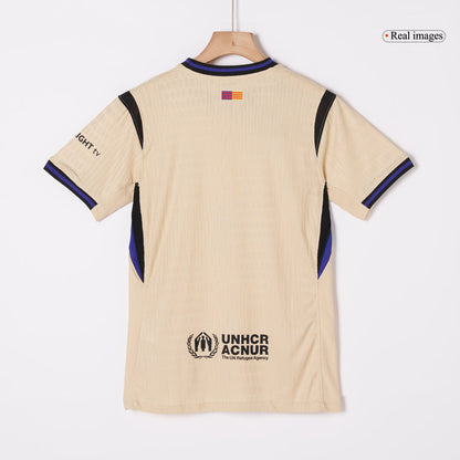 Mens Barcelona Away Jersey 2025/26 - Player Version (Slim Fit)