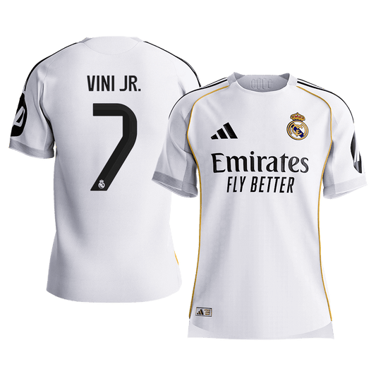 VINI JR. #7 Mens Real Madrid Home Jersey 2025/26 - Player Version (Slim Fit) [PREMIUM]