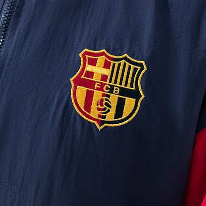Barcelona Windbreaker 2025/26 Blue Football Soccer Jacket
