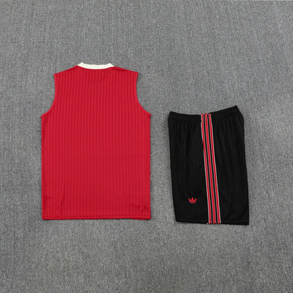 Manchester United Vest Set Training Tracksuits 25/26 Football Kit Soccer Jersey