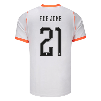 F.DE JONG #21 Mens Netherlands World Cup Away Jersey 2026