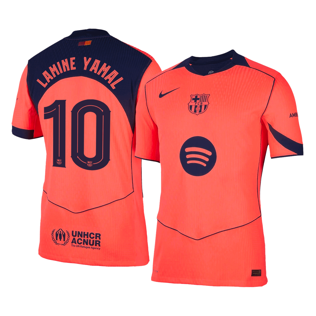 LAMINE YAMAL #10 Mens Barcelona Third Jersey 2025/26 UCL - Player Version (Slim Fit)
