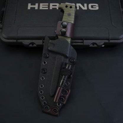 Fixed Blade Knife – IronClad DC53 Tactical with 7mm Full-Tang with G10 Handle Survival